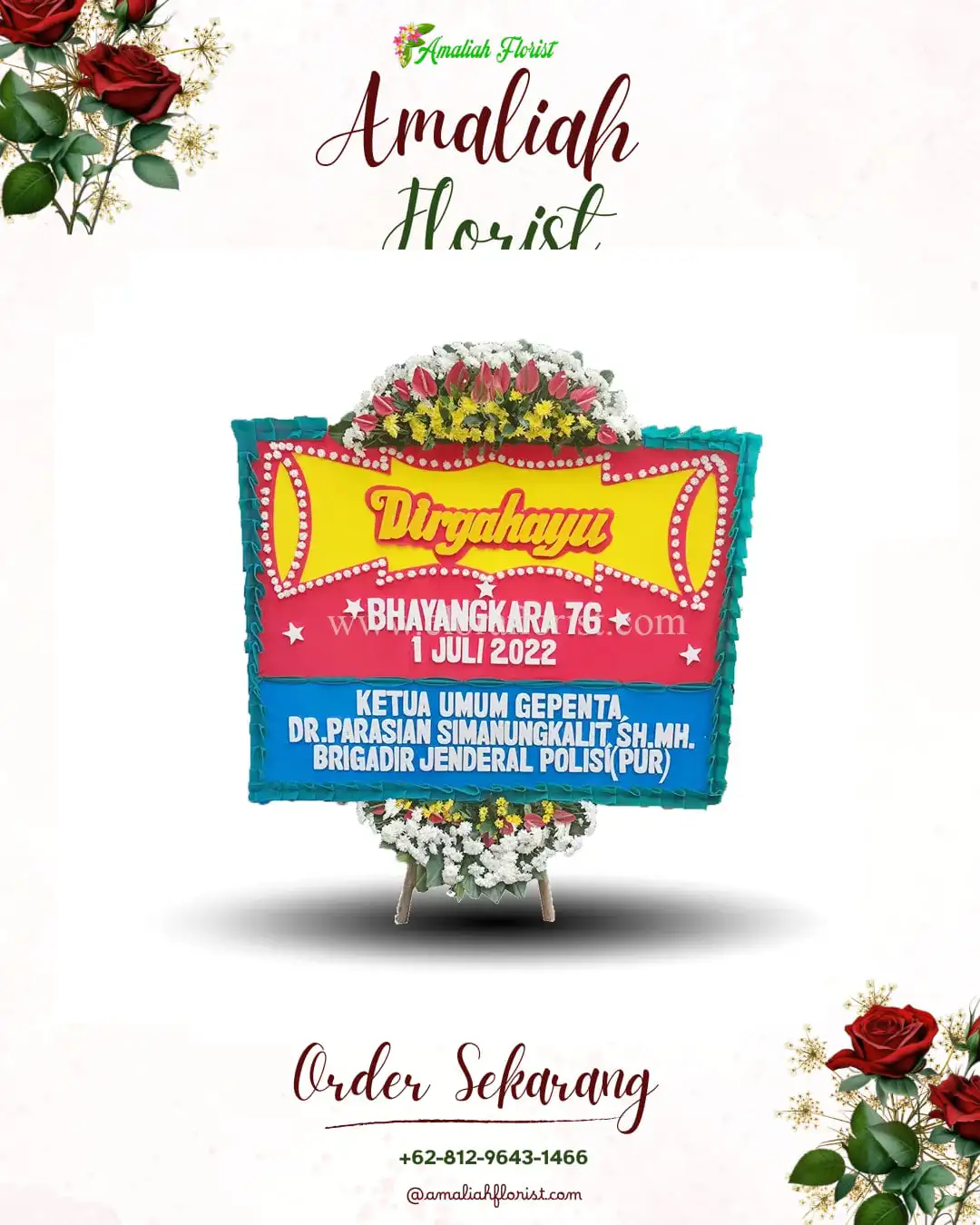 Papan Bunga HUT Ulang Tahun Katingan